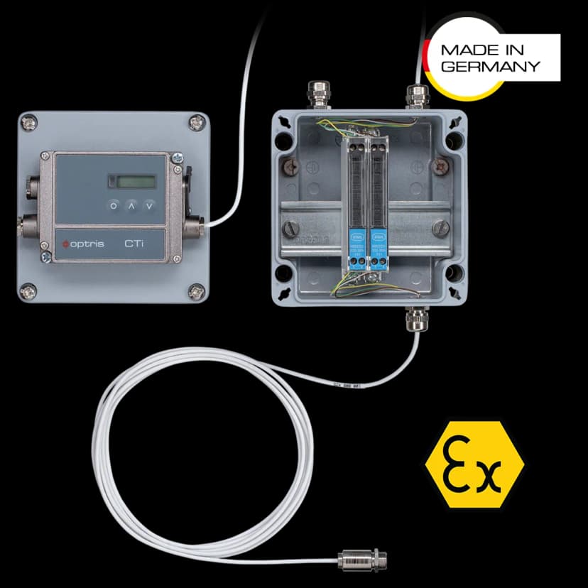 CTi LTex — Pirómetro ATEX con Barreras Zener